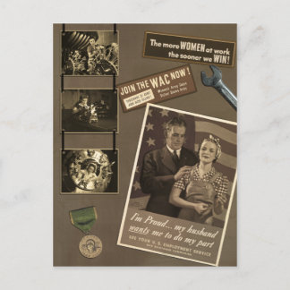 Carte postale des femmes actives 2ème guerre mondi