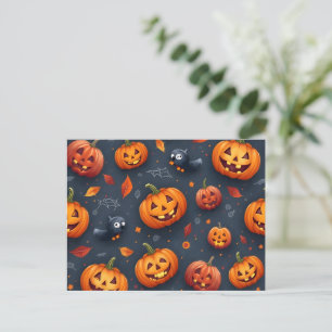 Carte postale des fêtes d'Halloween