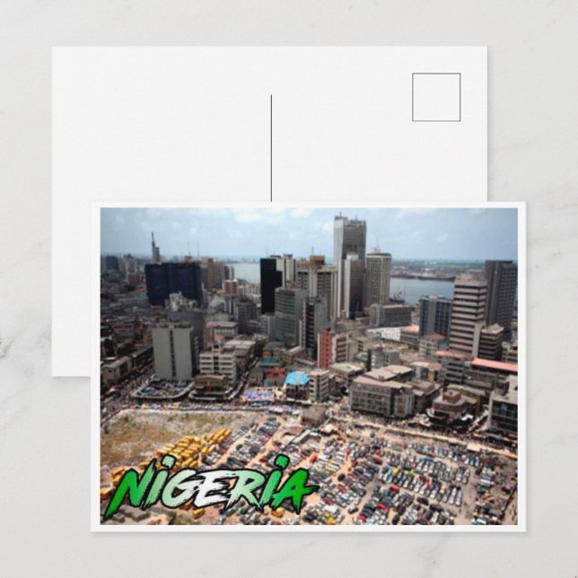 Carte postale des fêtes du Nigeria (Devant / Derrière)
