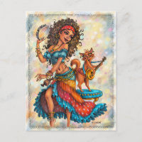 Carte postale des filles gitane