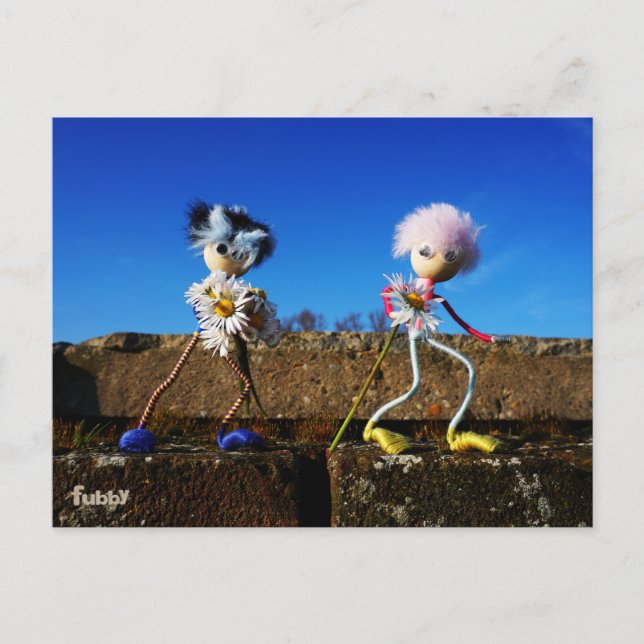 Carte Postale Des fubby qui sont des valentilles de l'autre. (Devant)