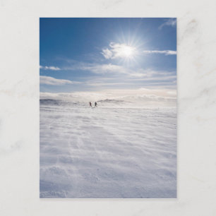 Carte Postale Des gens marchant au-dessus de la neige, Islande