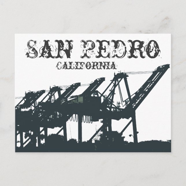 Carte postale des grues portuaires SP (Devant)