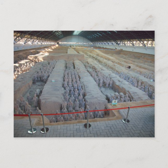 Carte postale des guerriers de Terra Cotta (Devant)