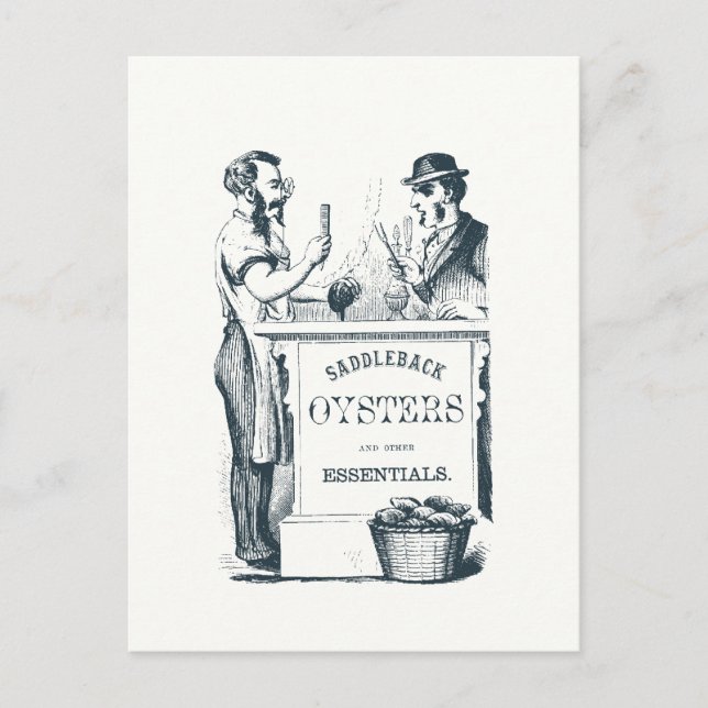 Carte postale des huîtres Saddleback (Devant)