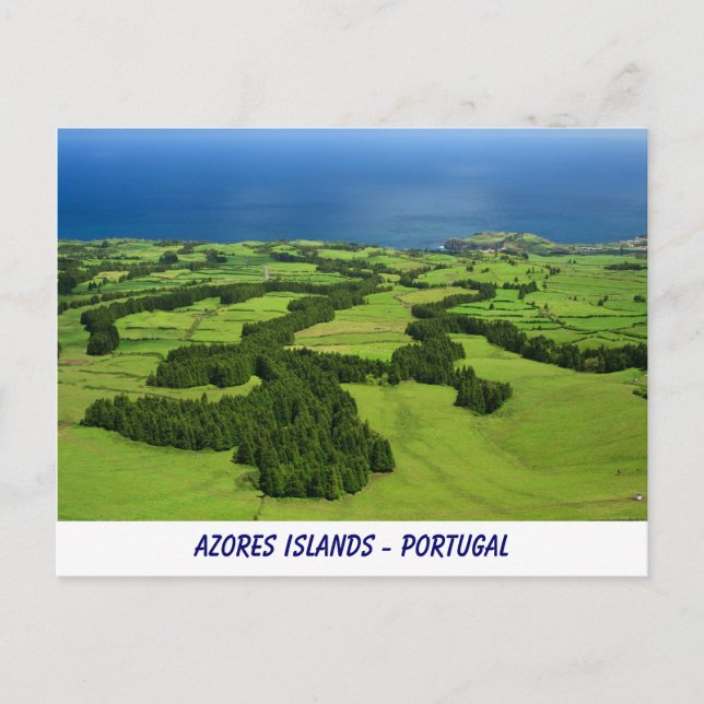 Carte postale des îles Açores (Devant)