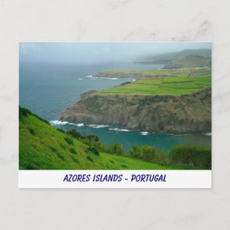 Carte postale des îles Açores