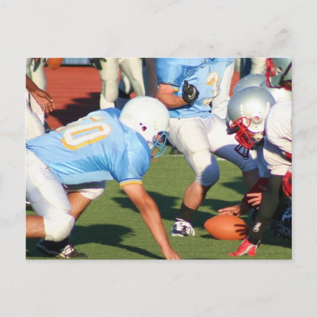 Carte postale des joueurs de football (Devant)