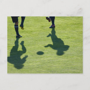 Carte Postale Des joueurs de football font des exercices.