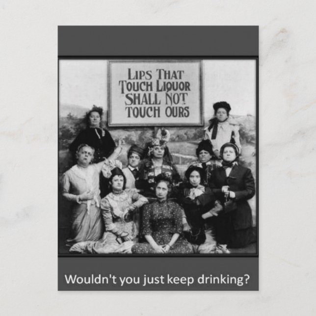 Carte Postale Des lèvres qui touchent à la liqueur ne toucheront (Devant)