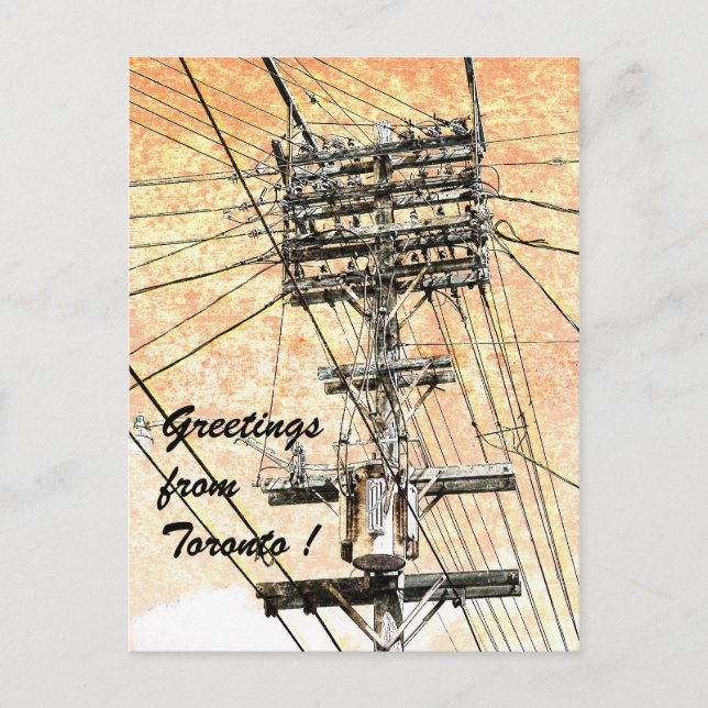 Carte postale des lignes de l'ancienne puissance d (Devant)