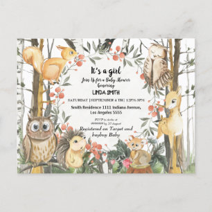 Carte Postale Des livres pour enfants sur la forêt et les plante