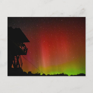 Carte postale des lumières du Nord au-dessus de Go