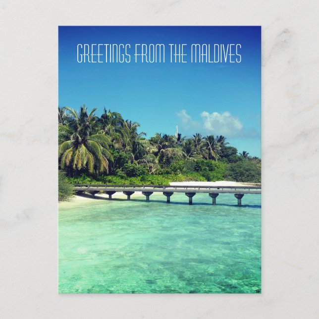 Carte postale des Maldives (Devant)