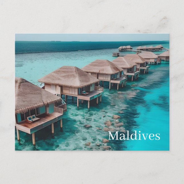 Carte postale des Maldives (Devant)