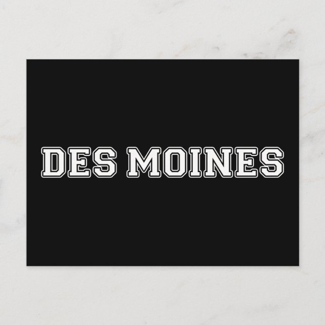 Carte Postale Des Moines Iowa (Devant)