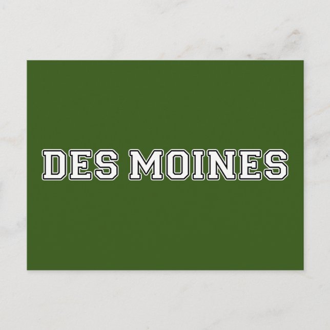 Carte Postale Des Moines Iowa (Devant)