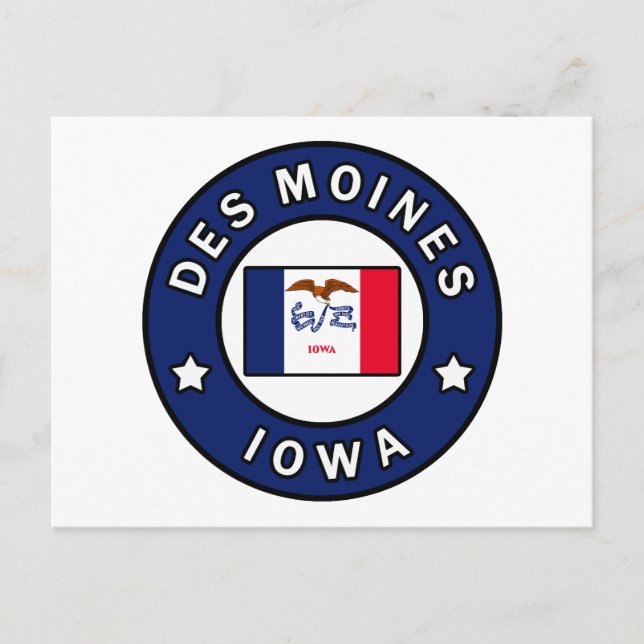 Carte Postale Des Moines Iowa (Devant)