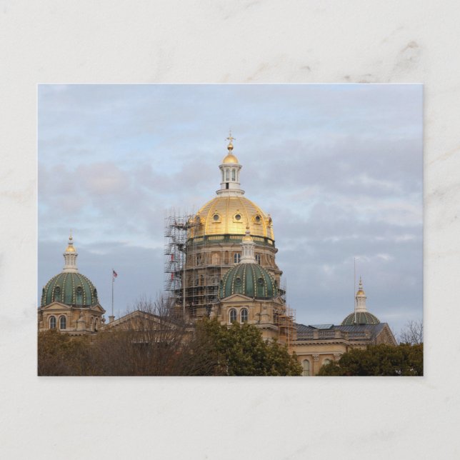 Carte Postale Des Moines, Iowa - Capitole (Devant)