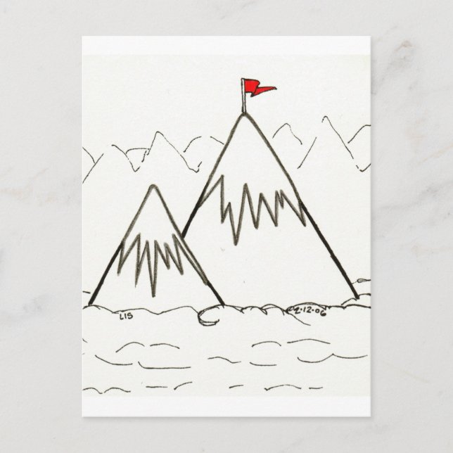 Carte postale des montagnes (Devant)