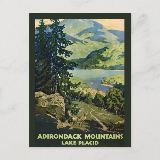 Carte postale des montagnes Adirondack (Devant)