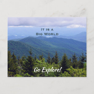 Carte postale des Montagnes Blue Ridge de Caroline