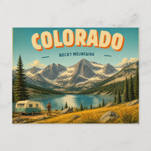 Carte postale des montagnes Rocheuses du Colorado