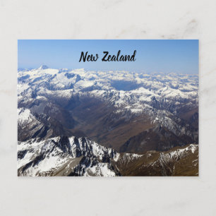 Carte postale des monts de Nouvelle-Zélande