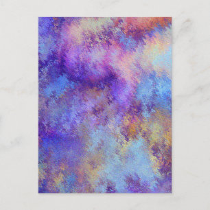 carte postale des nuages violets