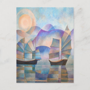 Carte Postale Des nuances de tranquillité Joncs orientaux