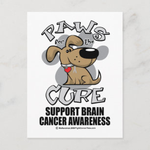 Carte Postale Des pattes pour guérir le cancer du cerveau de chi