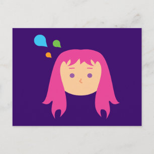 Carte Postale Des pensées colorées