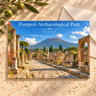 Carte postale des ruines antiques de Pompéi Italie