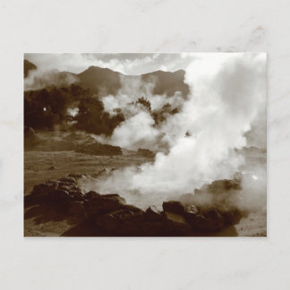 Carte postale des sources chaudes des Açores (Furn