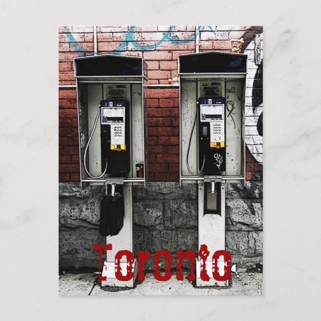 Carte postale des téléphones payants de Toronto (Devant)