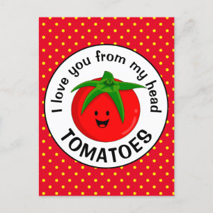 Carte Postale Des tomates de ma tête