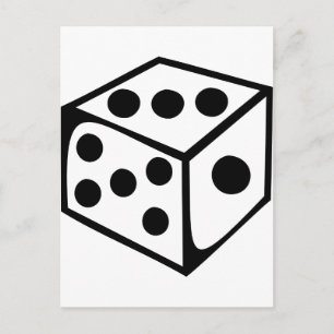 Carte Postale Dés - Trois