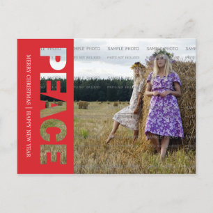 Carte postale des vacances de la paix