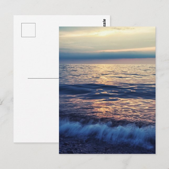 Carte Postale Des vagues détendues (Devant / Derrière)