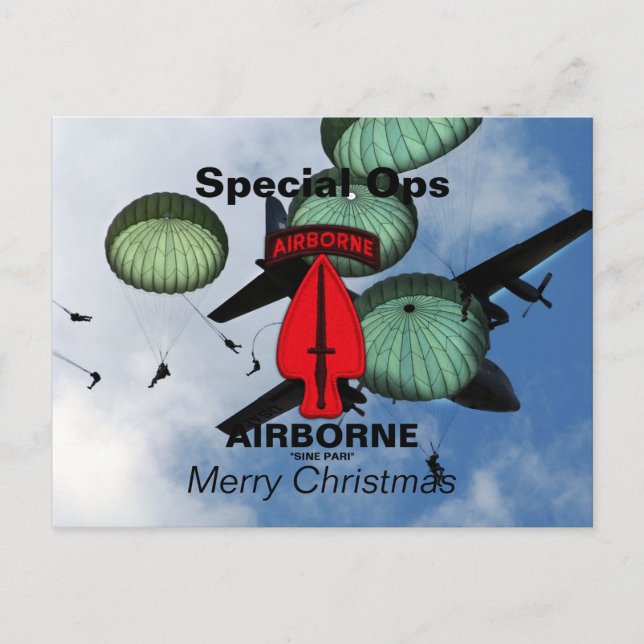 Carte postale des vétérans des opérations spéciale (Devant)