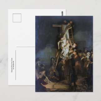 Carte Postale Descent From the Cross by Rembrandt
