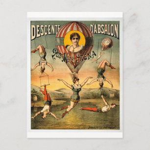 Carte Postale Descente d'Absalon par Miss Stena Circus Vintage