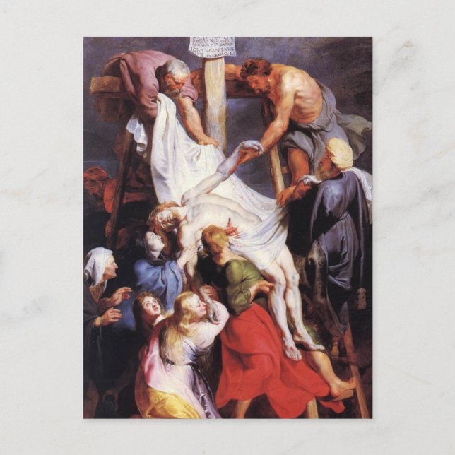 Carte Postale Descente de Croix de Pierre Paul Rubens  (Devant)