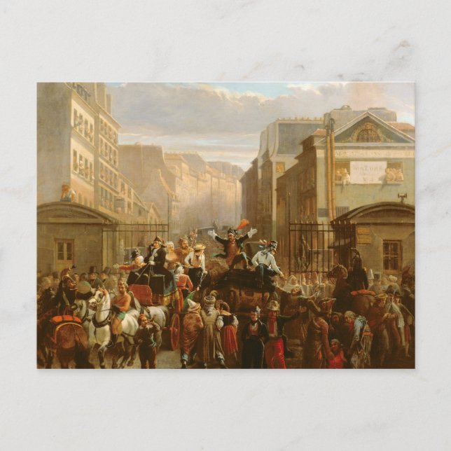 Carte Postale Descente de la Courtille', Belleville (Devant)
