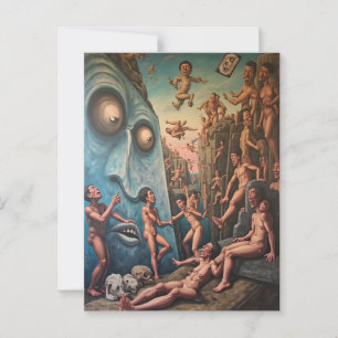 Carte Postale Descente existentielle