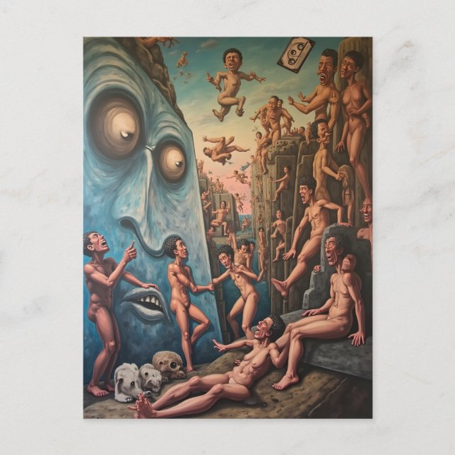 Carte Postale Descente existentielle (Devant)