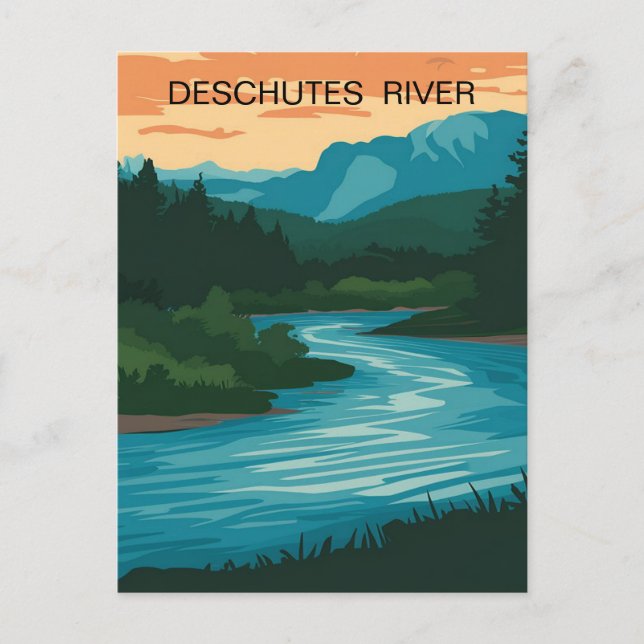 Carte Postale Deschutes River Oregon (Devant)