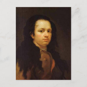 Carte Postale Description Autoportrait, Huile sur panneau, 58 x 