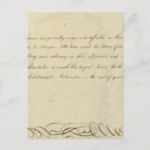 Carte Postale Description de la Caroline du Sud