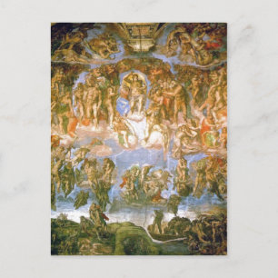 Carte Postale Description Last Judgement - painted by Michelange